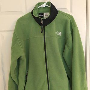 Vintage The North Face Fleece Full-Zip Jacket Light Green Mens M